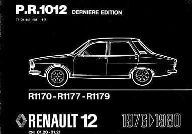 manuel d'atelier Renault 12 et R12 Gordini { {{ Docautomoto }}