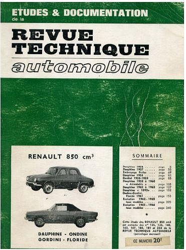 Manuels d'atelier et de réparation Renault dauphine { {{ Docautomoto }}