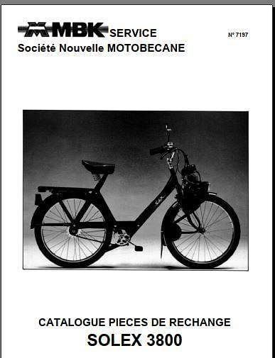 Manuels d'atelier et de réparation Solex 2200 et 3800 { {{ Docautomoto }}
