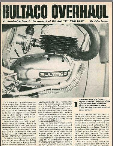 Manuel d'atelier Bultaco { {{ Docautomoto }}