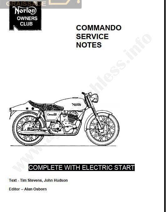 manuels d'atelier Norton Commando { {{ Docautomoto }}