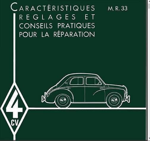 Manuels d'atelier Renault 4cv et 1063 { {{ Docautomoto }}