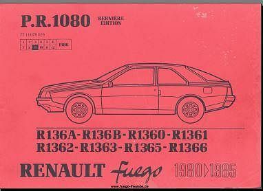 manuel d'atelier et de réparation Renault Fuego { {{ Docautomoto }}