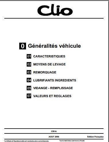 Manuel d'atelier Renault Clio V6 { {{ Docautomoto }}