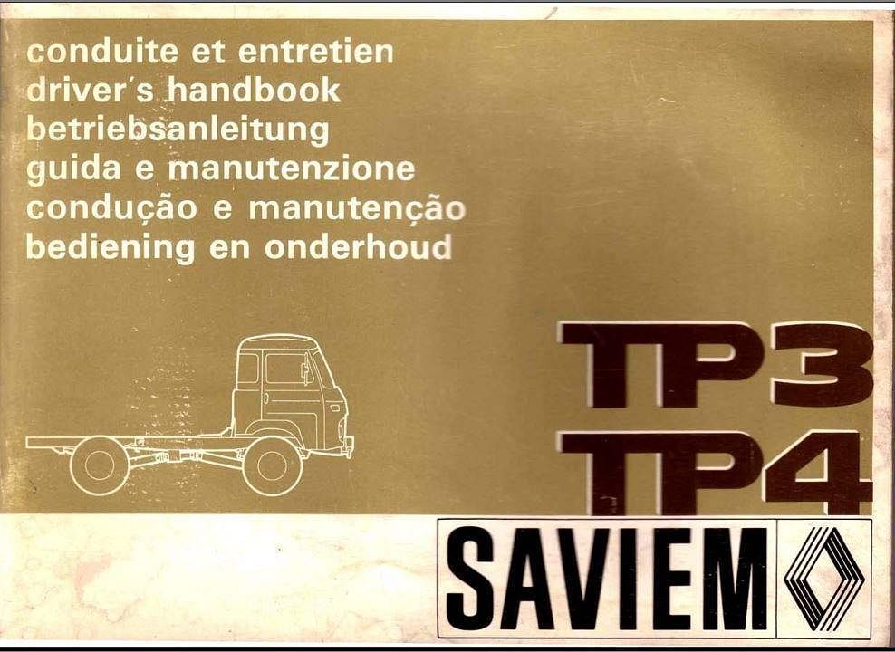 Manuel d'atelier et de réparation Saviem tp3 { {{ Docautomoto }}