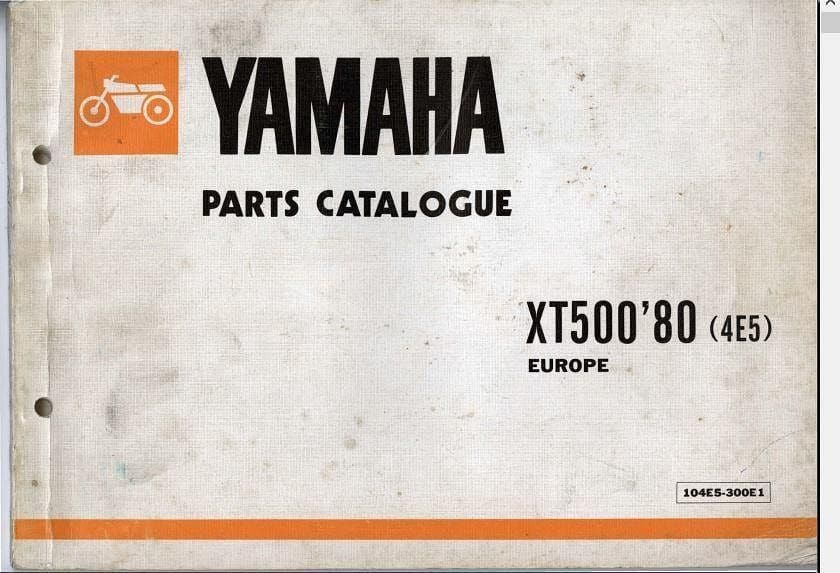 manuels d'atelier Yamaha XT500 SR 500 TT500 { {{ Docautomoto }}