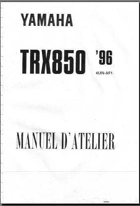 Manuel d'atelier Yamaha TRX 850 1996 { {{ Docautomoto }}