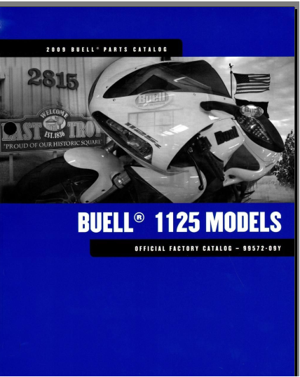 Manuels d'atelier Buell 1125 2009 { {{ Docautomoto }}