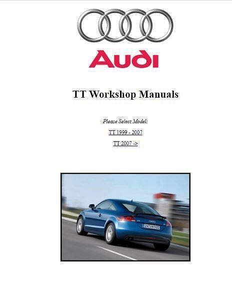 manuel d'atelier Audi TT jusqu'à 2014 { {{ Docautomoto }}