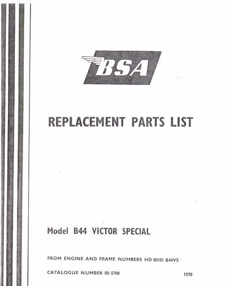 Manuel d'atelier BSA B44 B25 C25 { {{ Docautomoto }}