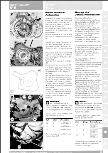 manuel d'atelier Ducati 1000 SSIE 2005 français Docautomoto