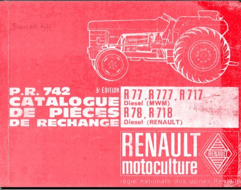 Manuel d'atelier Renault R 77 R 78 { {{ Docautomoto }}
