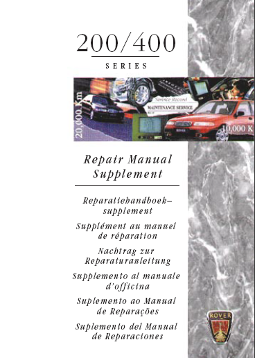 manuels d'atelier Rover 200 400 { {{ Docautomoto }}