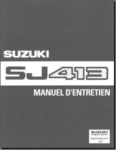 Manuel d'atelier Suzuki Samurai SJ 413 français { {{ Docautomoto }}