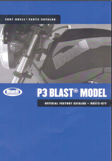 Manuels d'atelier Buell P3 Blast 2007 { {{ Docautomoto }}