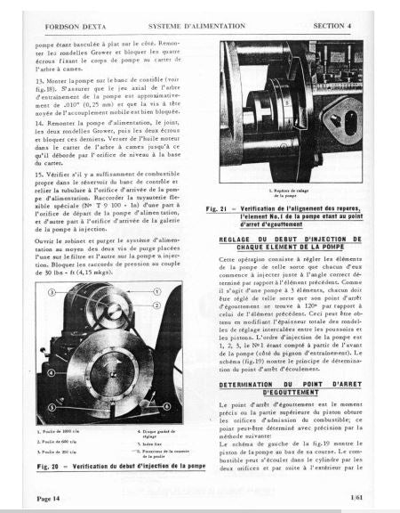 Manuel d'atelier tracteur Fordson Dexta { {{ Docautomoto }}