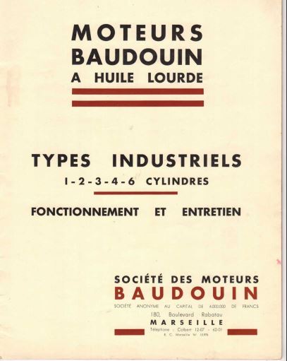 Manuel d'entretien moteurs Baudoin { {{ Docautomoto }}