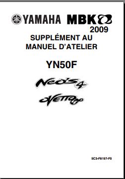Manuels d'atelier Yamaha MBK Booster Nitro Ovetto Stunt Neo's { {{ Docautomoto }}