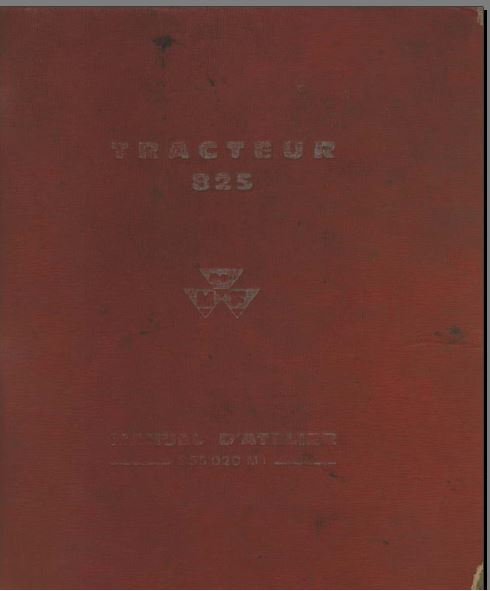 Manuels de réparation Massey Ferguson 825 et 835 { {{ Docautomoto }}