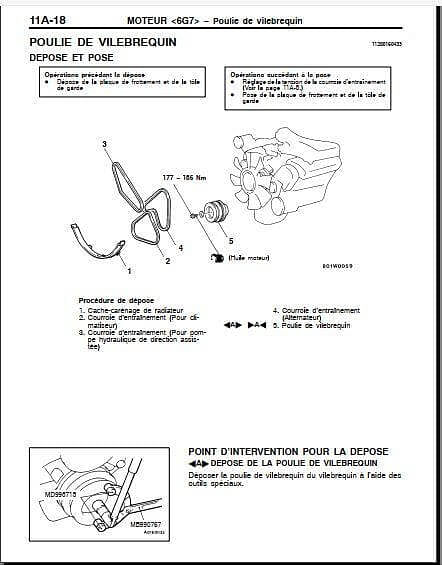 Manuel d'atelier Mitsubishi Pajero Sport 99 2002 en français { {{ Docautomoto }}