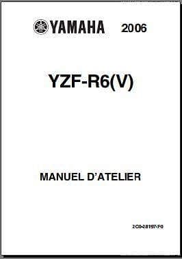 Manuel d'atelier Yamaha YZF R6 2006 { {{ Docautomoto }}