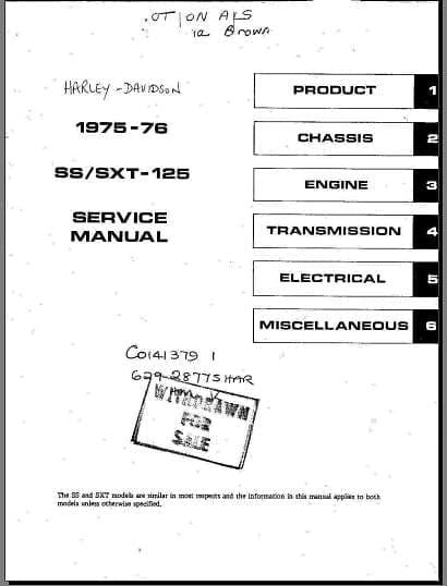 Manuels d'atelier AMF Harley Davidson 125 1976 et autres monos du 50 à la 350 { {{ Docautomoto }}