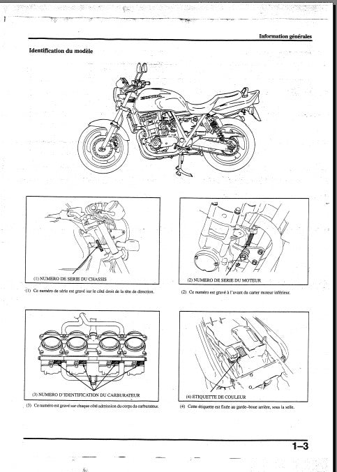manuel d'atelier Honda CB 1000 Big One DocAutoMoto