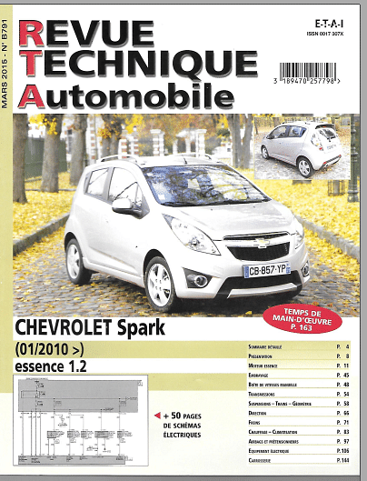 revue technique Chevrolet Spark { {{ Docautomoto }}