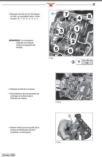Manuel d'atelier Morini Corsaro 1200 Français { {{ Docautomoto }}