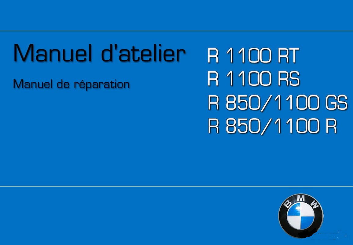 Manuel d'atelier BMW R850 R1100 { {{ Docautomoto }}