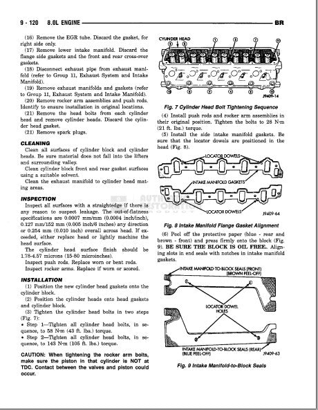 Manuel d'atelier Dodge Ram 95 dont le V10 { {{ Docautomoto }}