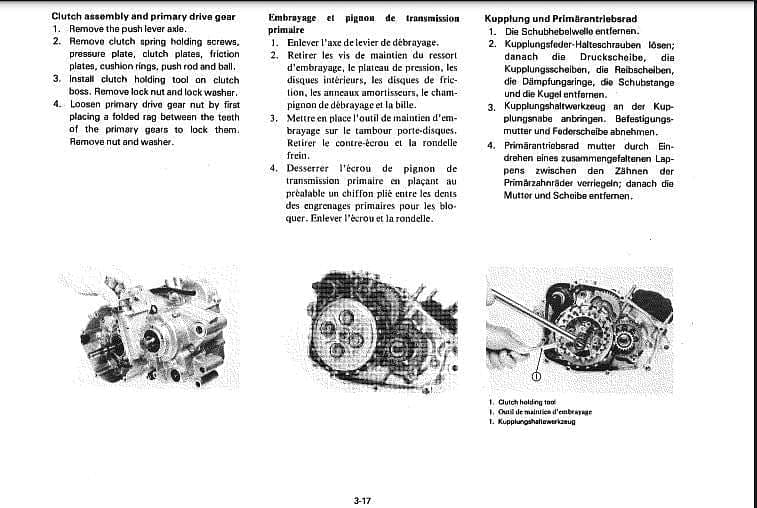 Manuel d'atelier Yamaha 125 DTLC { {{ Docautomoto }}