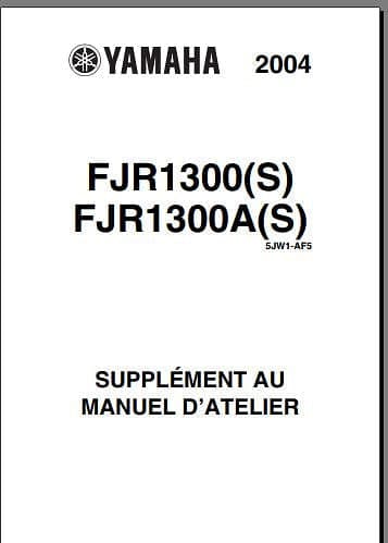 manuel d'atelier Yamaha 1300 FJR 2001 à 2004 { {{ Docautomoto }}