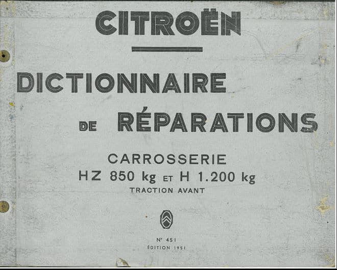 Manuels d'atelier Citroën HY { {{ Docautomoto }}