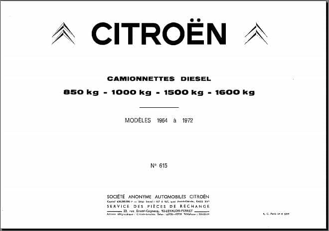Manuels d'atelier Citroën HY { {{ Docautomoto }}