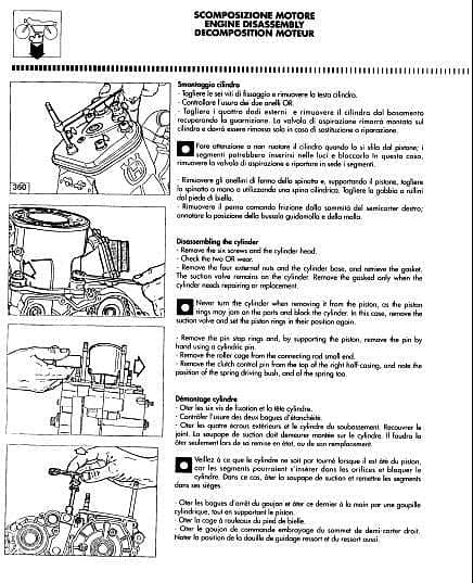 manuel d'atelier Husqvarna CR WR 250 360 1999 { {{ Docautomoto }}