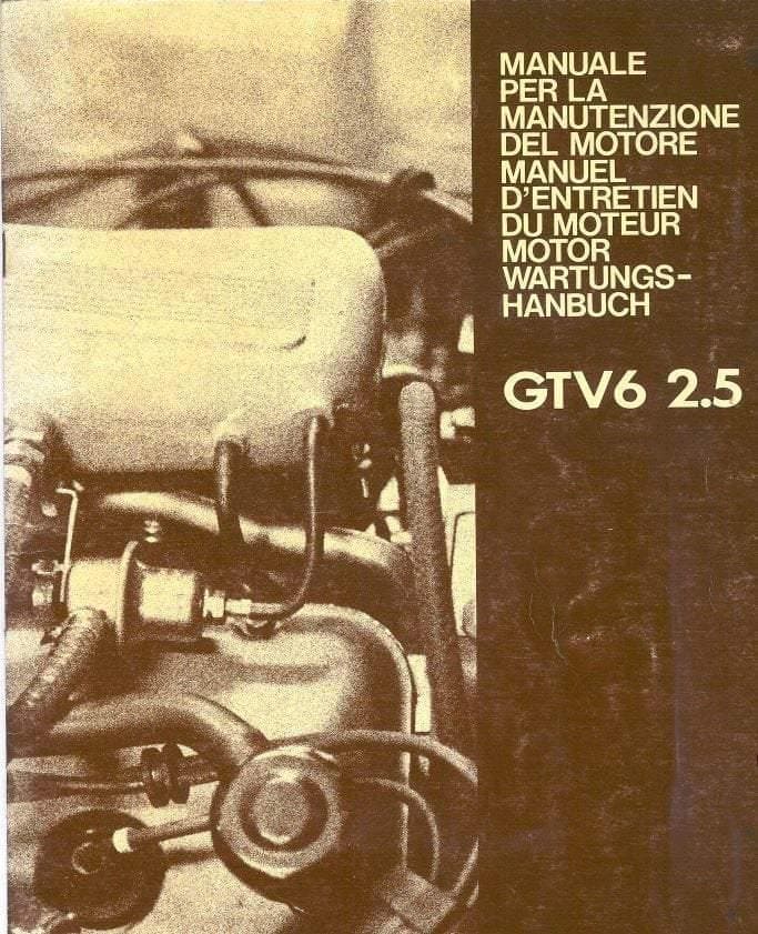Manuels d'atelier Alfa Roméo GTV et GTV6 { {{ Docautomoto }}