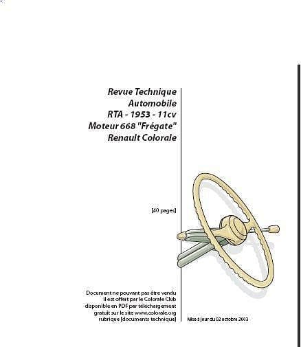 Manuels d'atelier Renault Frégate et Colorale { {{ Docautomoto }}