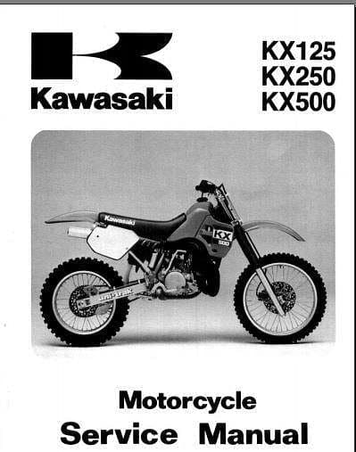 Manuel d'atelier kawasaki 125 250 500 KX 1988-1998 { {{ Docautomoto }}