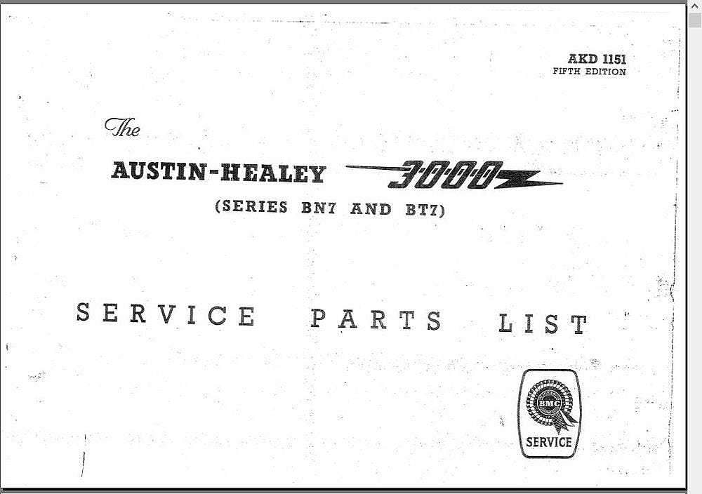 Manuels d'atelier Austin Healey 3000 en français { {{ Docautomoto }}