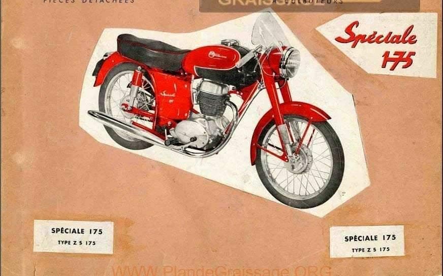 Manuels d'atelier 125 et 175 Motobécane 4 Temps latérale et culbutées années 50 { {{ Docautomoto }}