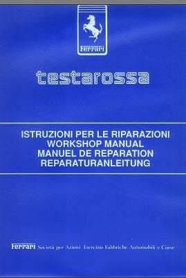 Manuel d'atelier Ferrari Testarossa multilingue 1200 pages { {{ Docautomoto }}