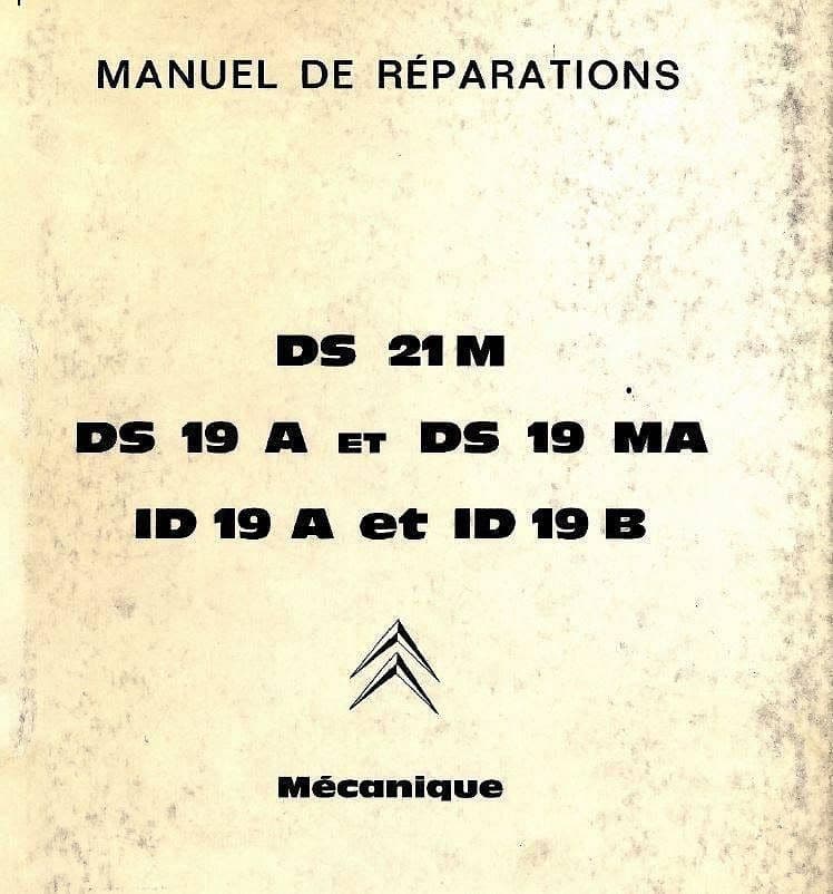 manuels d'atelier Citroën DS 21 DS 20 DS23 1966 à 1975 { {{ Docautomoto }}