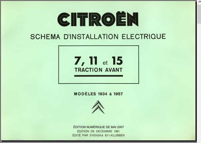 manuels d'atelier Citroën Traction Avant 1934 1955 ( compilation intégrale ) { {{ Docautomoto }}