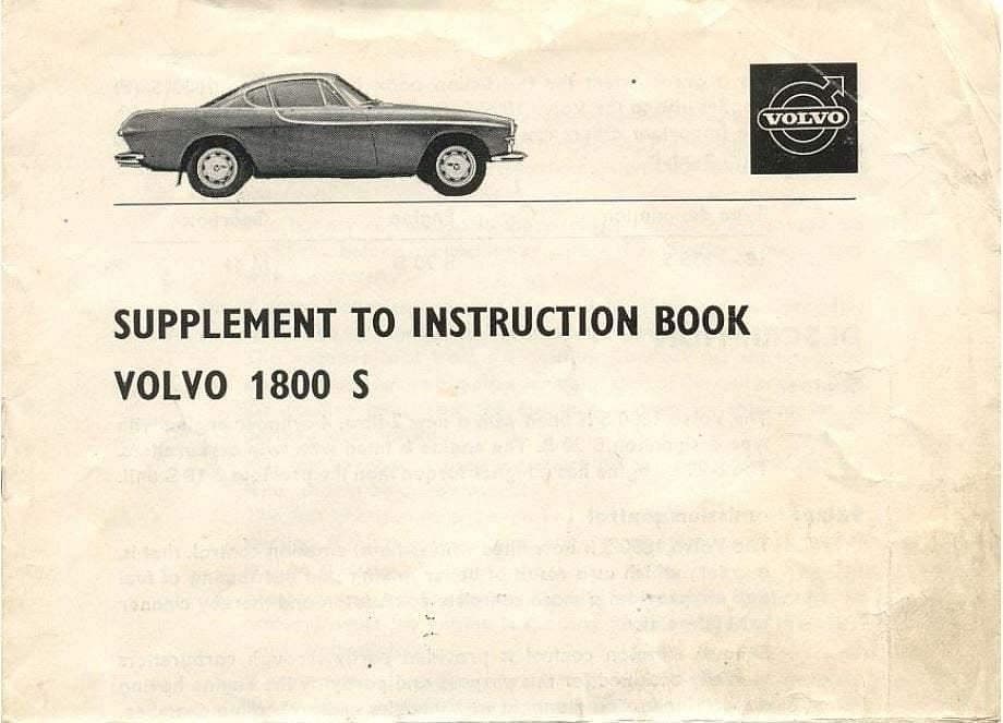 Manuels d'atelier Volvo 120 et P1800 en 58 volumes 4000 pages { {{ Docautomoto }}