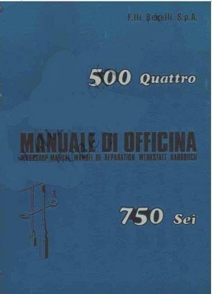 Manuels d'atelier Benelli 500 Quattro 750 et 900 Sei { {{ Docautomoto }}