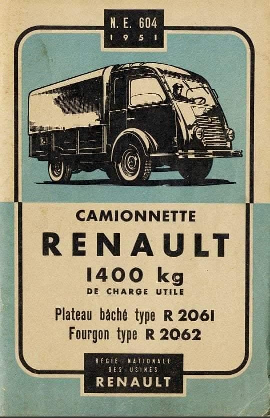 Manuels d'atelier et de réparation Renault r 2087 et Goelette { {{ Docautomoto }}
