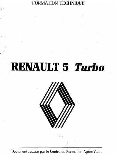 Manuels d'atelier et de réparation Renault 5 Turbo { {{ Docautomoto }}