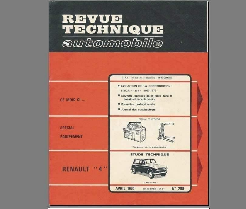 manuels d'atelier et de réparation Renault 4l dont Sinpar Rodeo et Plein Air { {{ Docautomoto }}