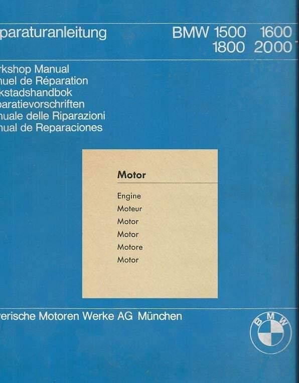 Manuel d'atelier BMW 1500 à 2002 2000 CS multilingue Fr En Ita,esp De { {{ Docautomoto }}